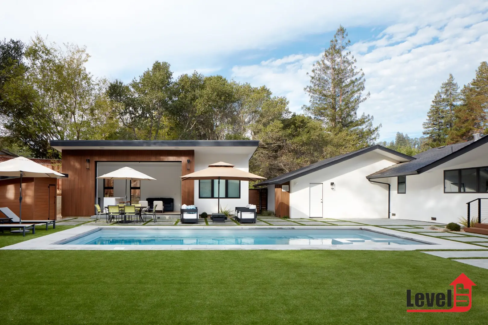 Full home remodel, ADU, landscaping and pool in Hillsborough, CA